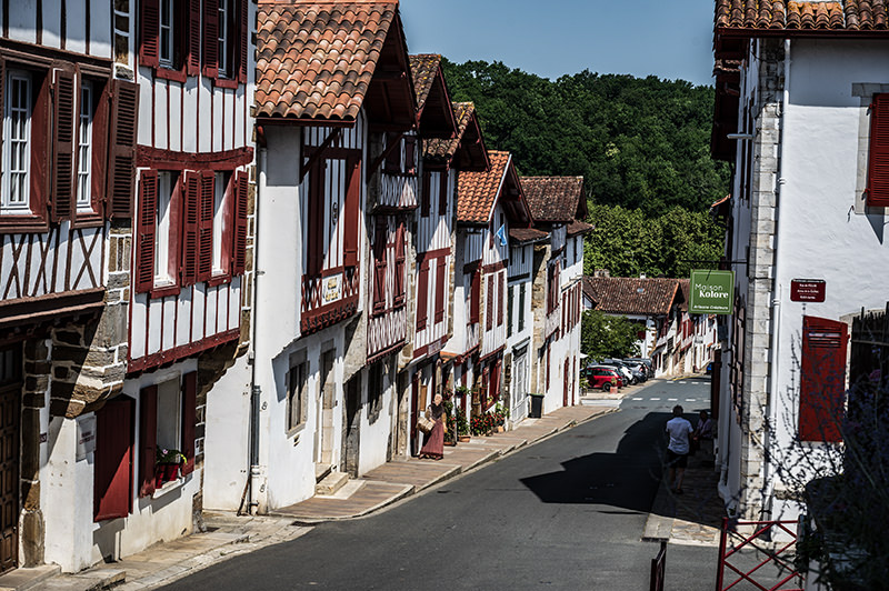Häuserzeile in La Bastide-Clairence