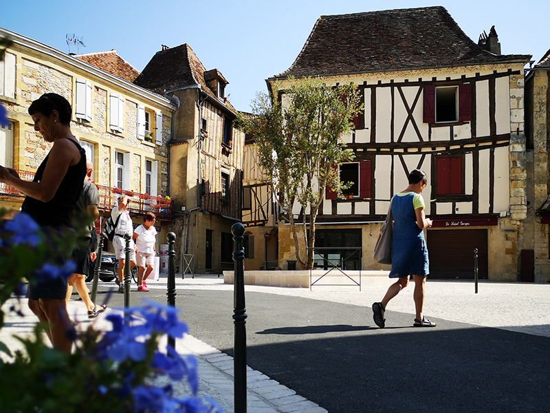 Fachwerkhäuser in Bergerac