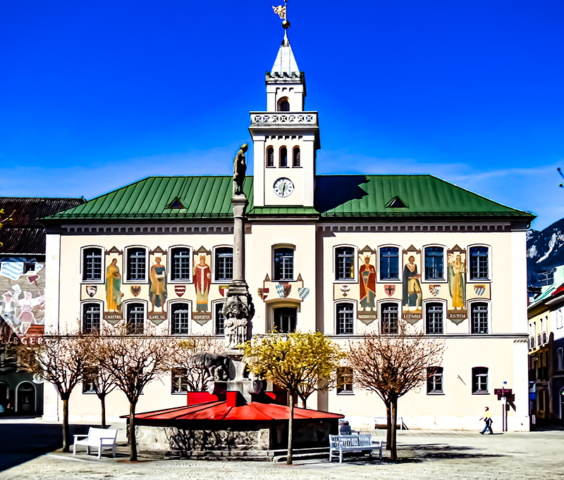 Das historische Rathaus von Bad Reichenhall