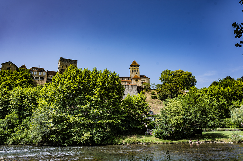 Sauveterre-de-Béarn Flussansicht