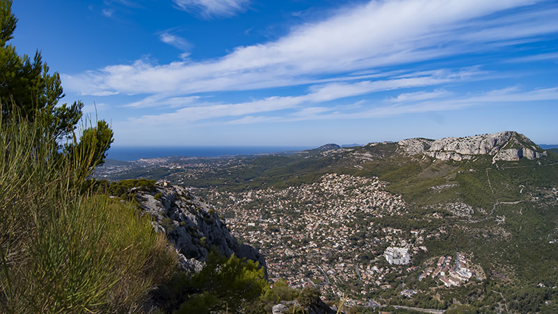 Blick über den Hafen von Toulon
