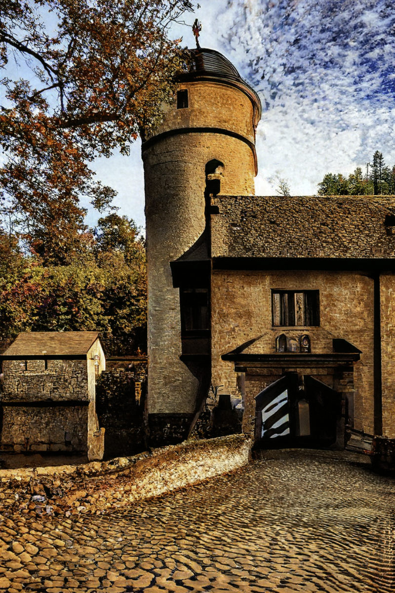 Der Eingang zur Burg