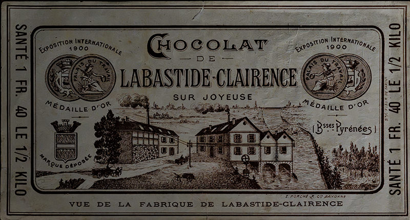 Schokoladenverpackung um 1900