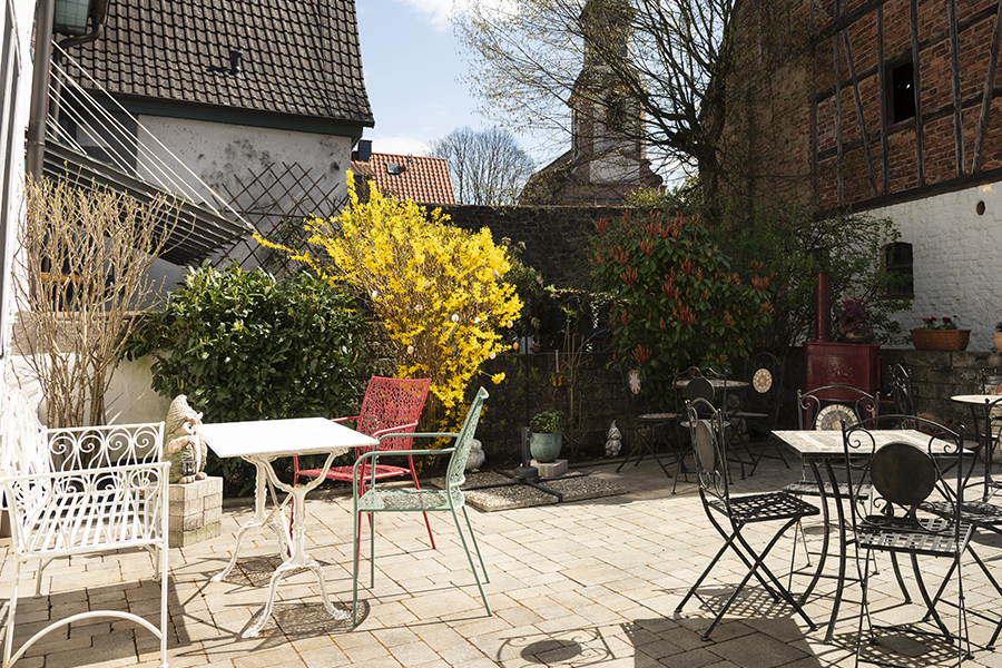 Innenhof Literaturcafé Steinau | © Bert Schwarz 2025