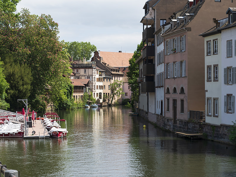 Petite-France, Ill, Häuser, Bootsanleger, Strasbourg | © Bert Schwarz 2022