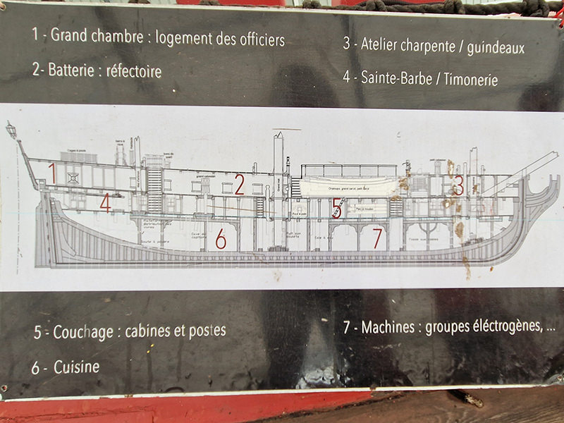 L'Hermione Schiffsplan | © Bert Schwarz 2023