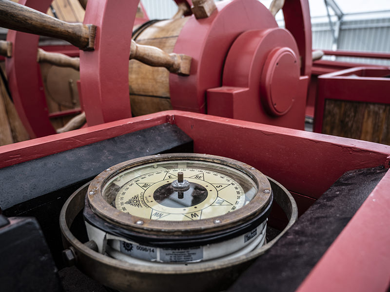 L'Hermione Kompass Navigation | © Bert Schwarz 2023