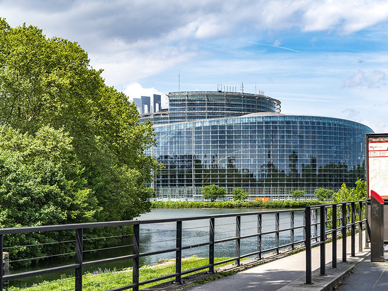 Europaparlament Strasbourg, Louise-Weiss-Gebäude | © Bert Schwarz 2022