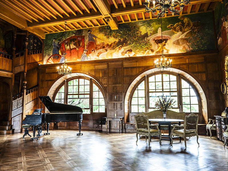 Prachtvoller Saal in der Villa Arnaga | © Bert Schwarz 2023