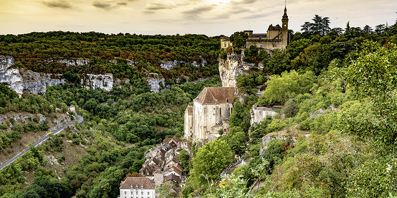 Rocamadour, das senkrechte Dorf: auf 3 Etagen eine Etappe für Pilger auf dem Weg nach Lourdes | © Bert Schwarz 2023