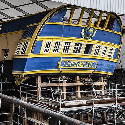Schiff im Trockendock | © Bert Schwarz 2023