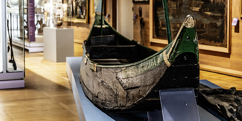 Fischerboot im Musee Basque | © Bert Schwarz 2023