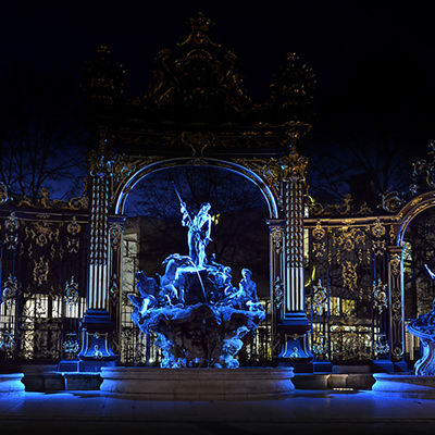 Brunnen, Nacht, Nancy | © pixabay.com